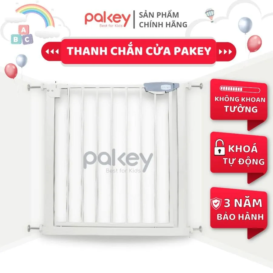 Thiết kế thanh chắn cửa Pakey hiện đại, an toàn cho bé