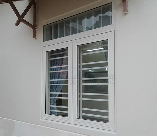 Cửa sổ nhôm Xingfa 2 cánh có nan trang trí