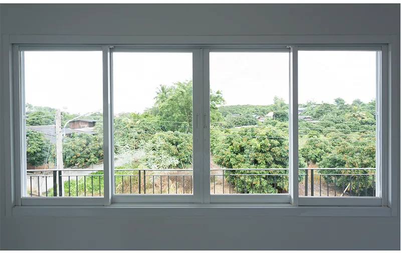 Mẫu cửa sổ mở quay dùng nhôm hệ 55 vát cạnh