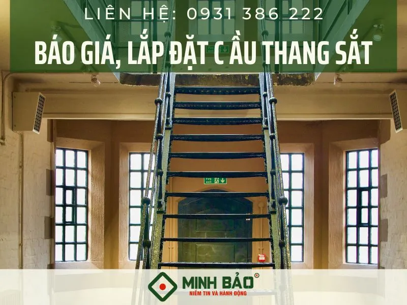 Nhân viên tư vấn báo giá cầu thang sắt hộp