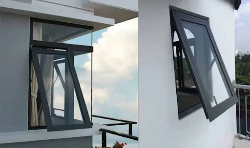 Cửa sổ nhôm Xingfa hệ 55 mở hất phổ biến