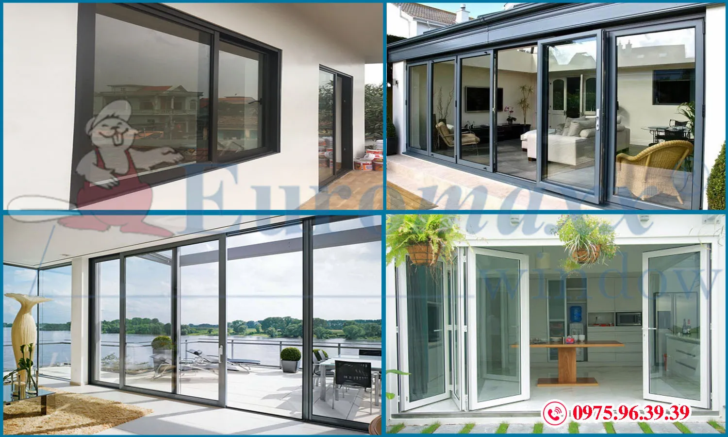 Sự đa dạng về kiểu dáng và hệ nhôm trong các loại cửa nhôm kính