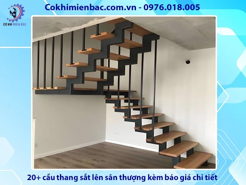 Một mẫu cầu thang sắt xoắn ốc khác cho không gian hẹp