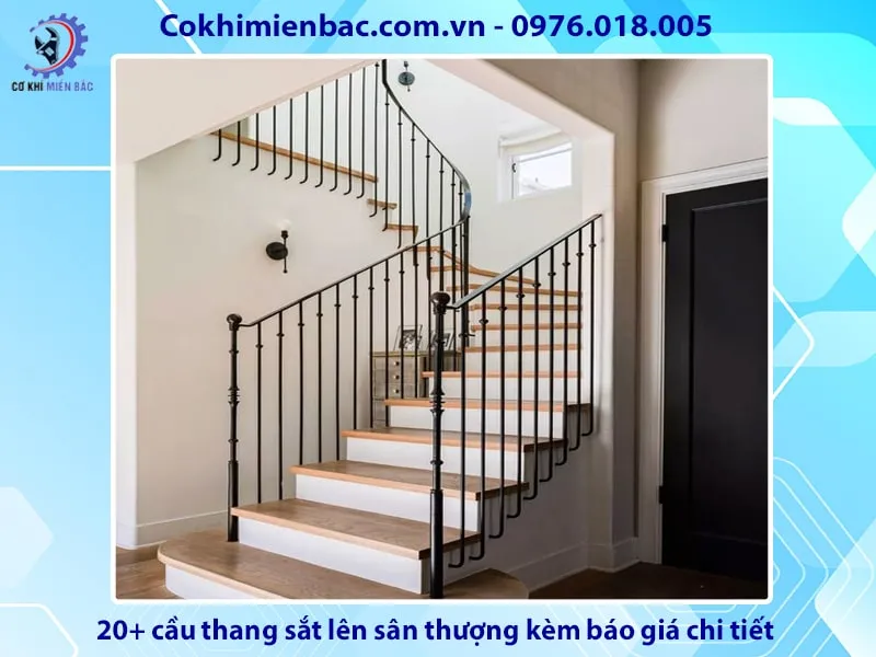 Cầu thang sắt ngoài trời chịu lực tốt