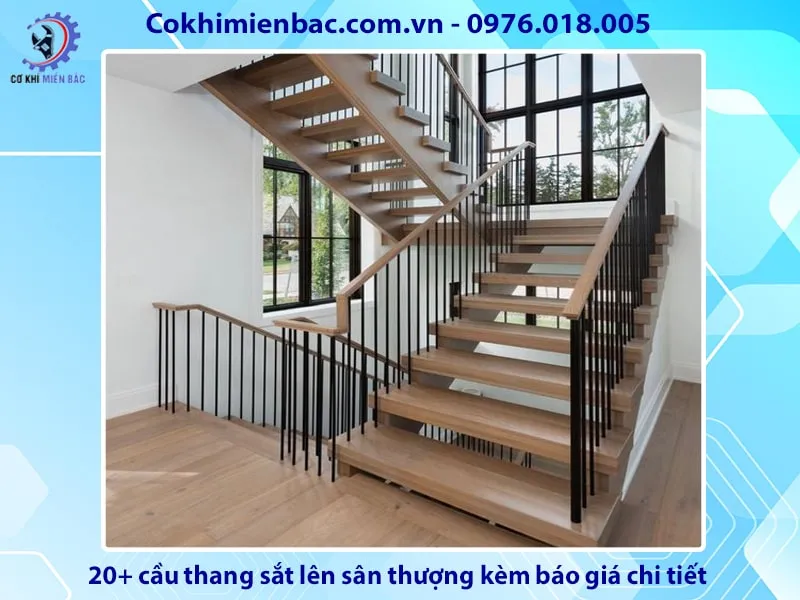 Cầu thang sắt hộp công nghiệp