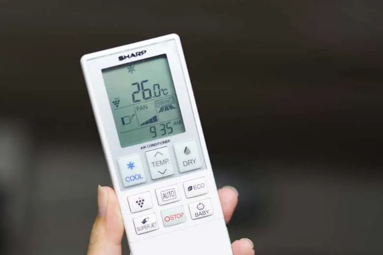 Biểu tượng giọt nước trên điều khiển điều hòa, ký hiệu chế độ Dry