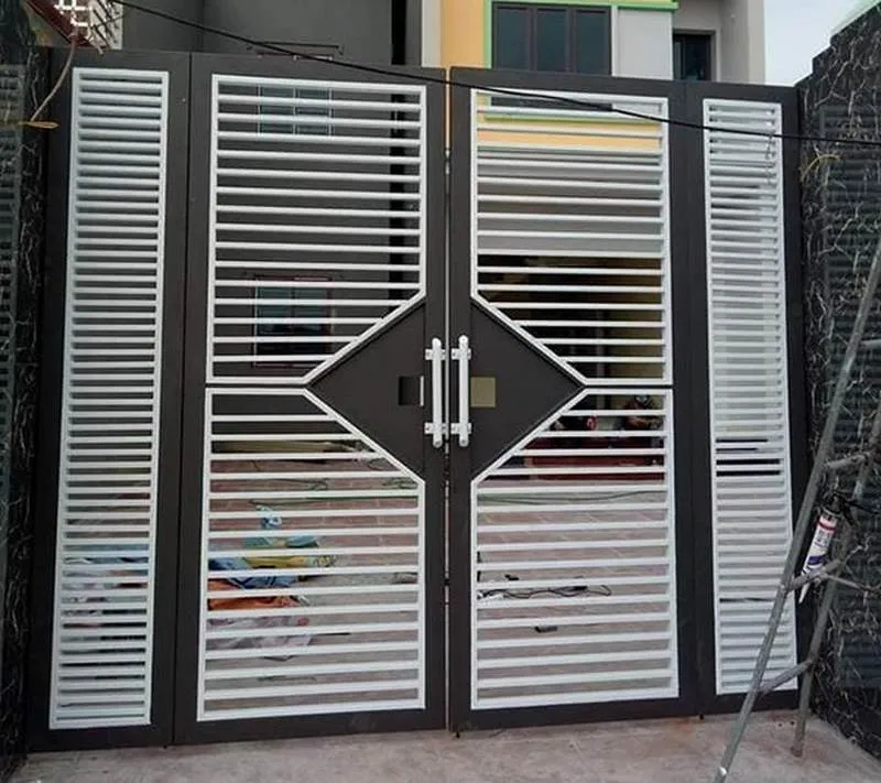 Mẫu cửa cổng gập 4 cánh (8)