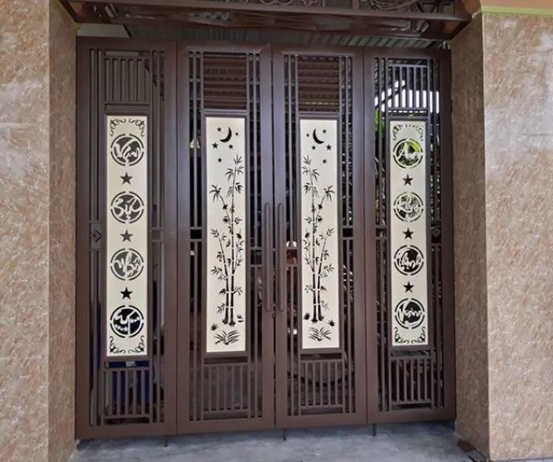 Mẫu cửa cổng gập 4 cánh (9)