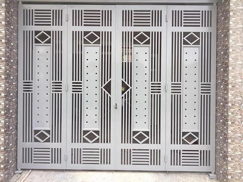 Mẫu cửa cổng gập 4 cánh (10)