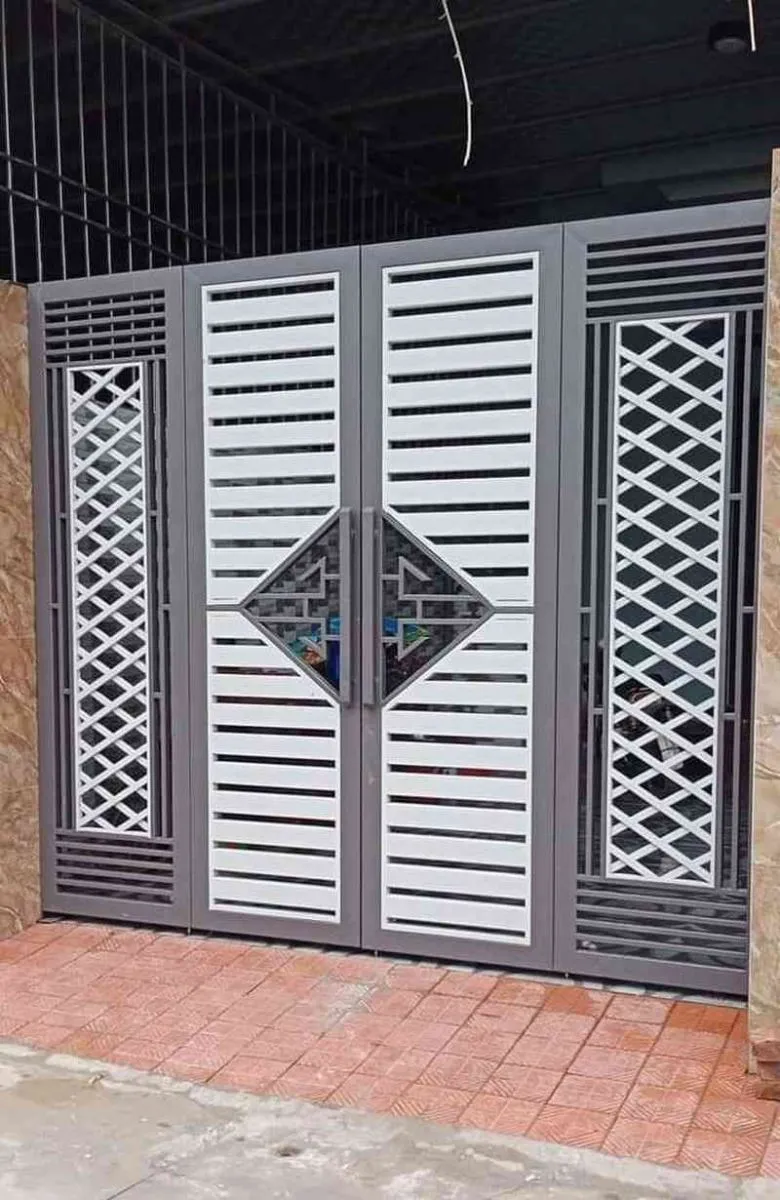 Mẫu cửa cổng gập 4 cánh (11)