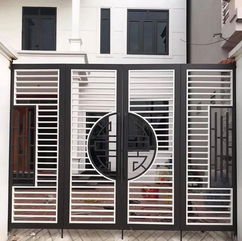 Mẫu cửa cổng gập 4 cánh (14)