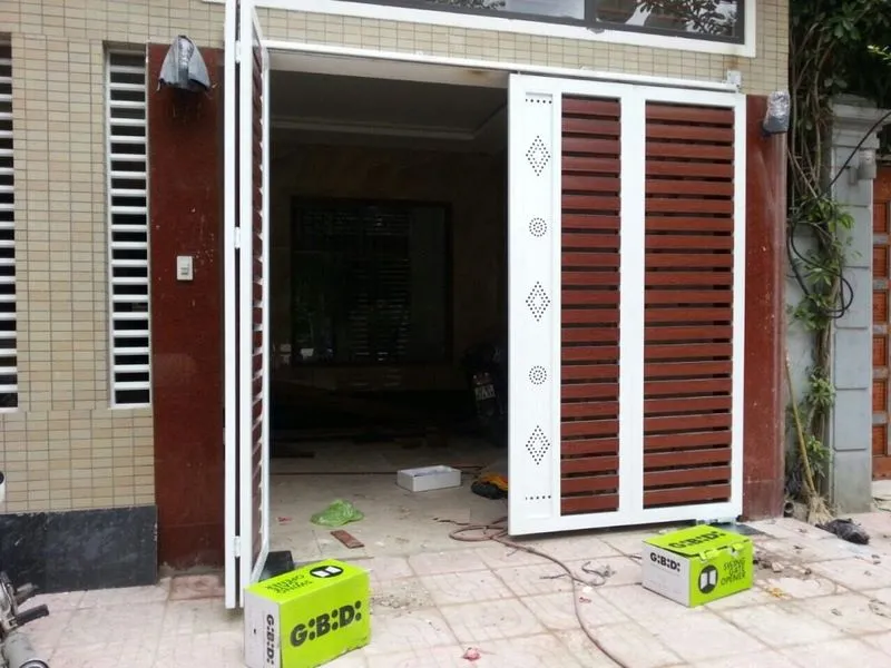 Mẫu cửa cổng gập 4 cánh (17)