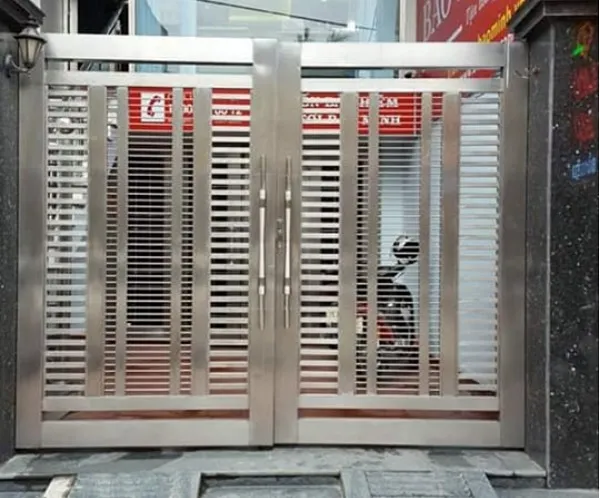 Cửa cổng inox hiện đại đẹp