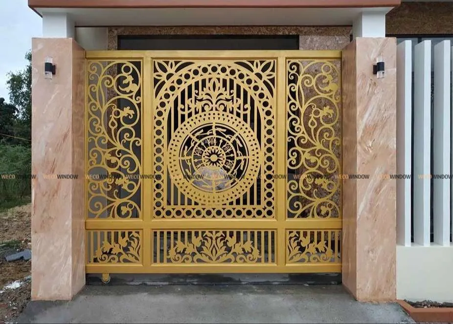 Cửa sắt CNC mỹ thuật với hoa văn sáng tạo và tinh xảo