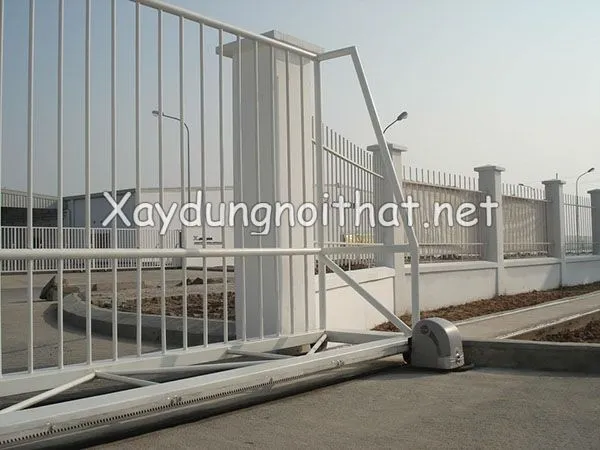 Mẫu cửa cổng lùa đẹp khu công nghiệp