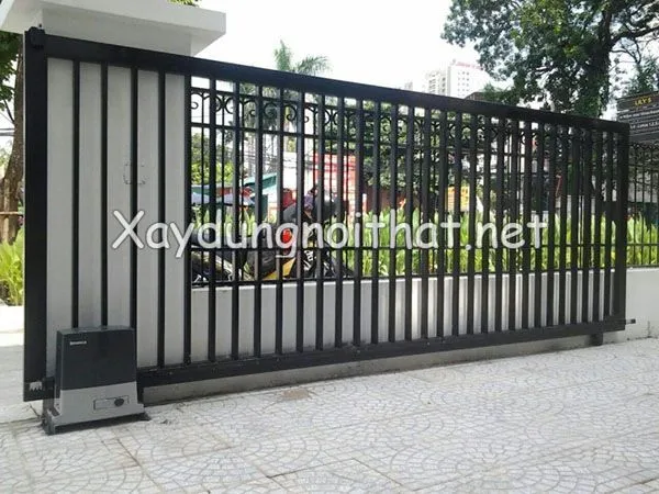 Cửa cổng sắt lùa tự động, tiện lợi cho cuộc sống hiện đại
