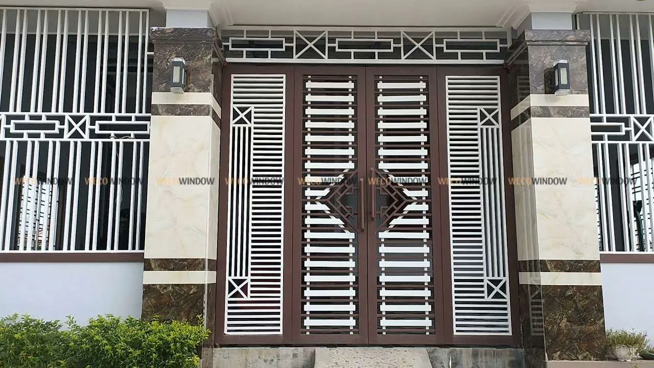 Mẫu cửa cổng sắt 2 cánh đẹp nhất.