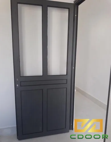 Cửa nhôm 1 cánh chia ô với thanh đố chắc chắn