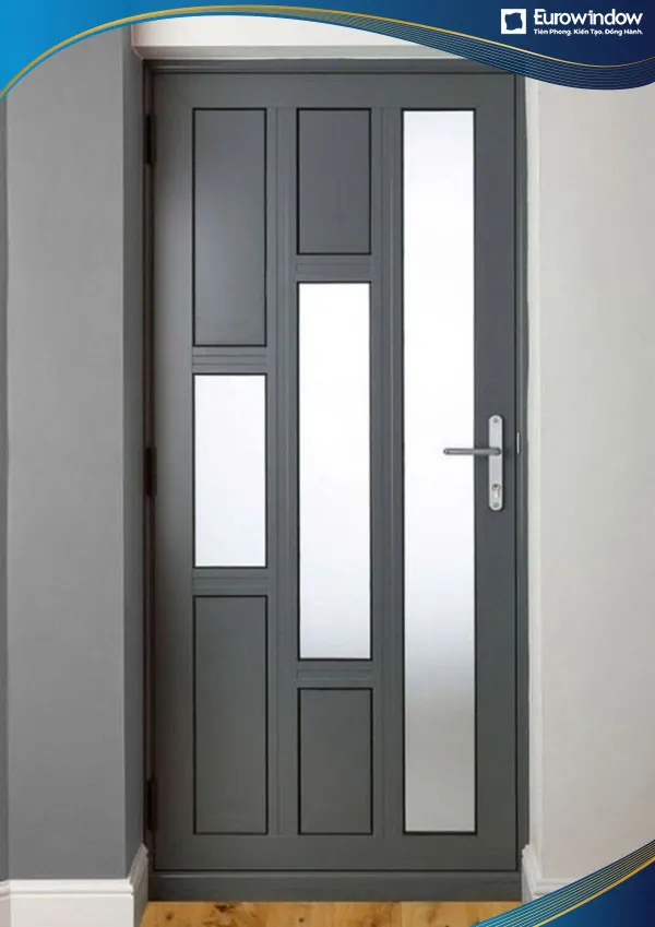 Cá»­a nhÃ´m chia Ã´ Ä‘á»‘ dá»c mÃ u ghi