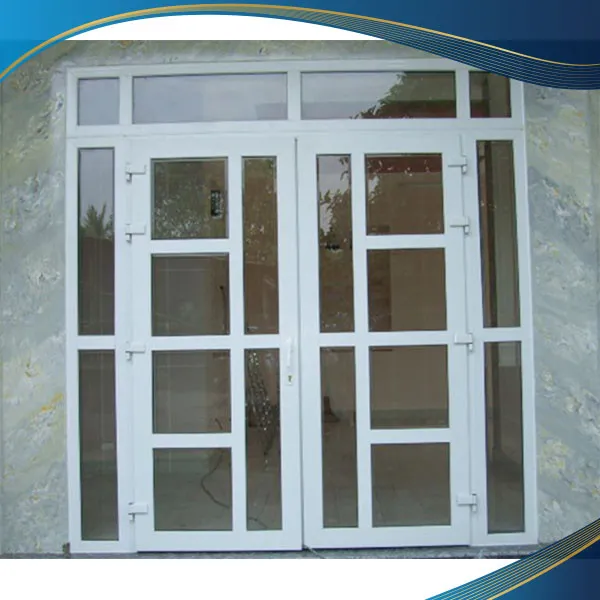 Cá»­a nhÃ´m chia Ã´ ngang dá»c mÃ u tráº¯ng