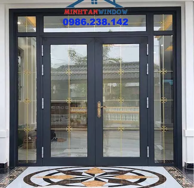 Cửa nhôm kính giá rẻ cho mặt tiền