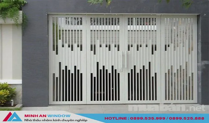 Mẫu Cửa sắt 4 cánh mẫu thiết kế phá cách sang trọng và đẳng cấp