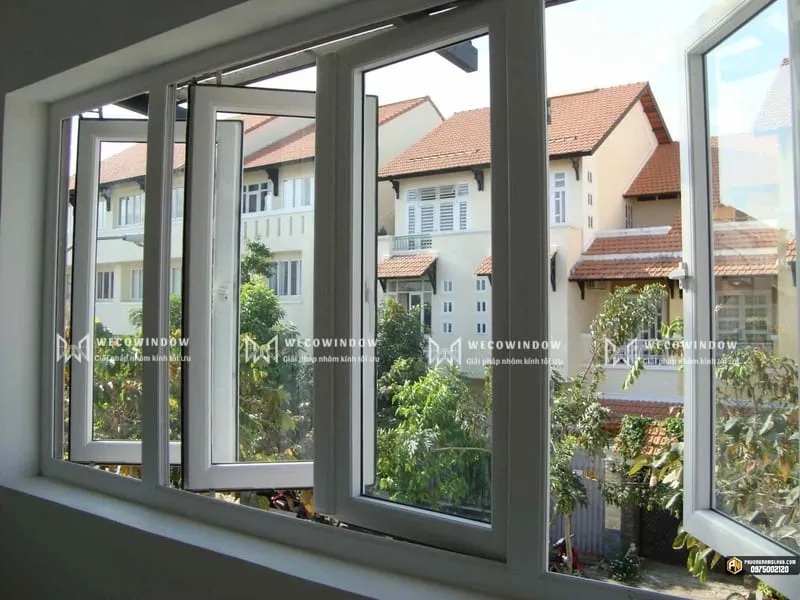 KÃ­ch thÆ°á»›c cá»­a sá»• nhÃ´m 4 cÃ¡nh. 