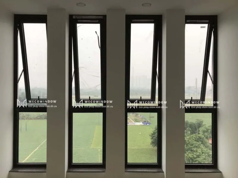 Cá»­a sá»• 4 cÃ¡nh nhÃ´m Xingfa má»Ÿ háº¥t. 