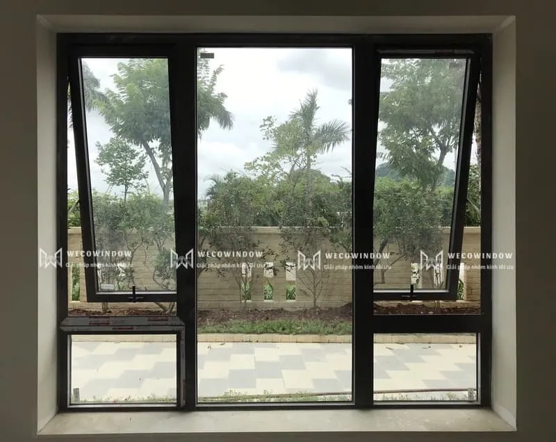 Cá»­a sá»• Xingfa 2 cÃ¡nh má»Ÿ háº¥t. 