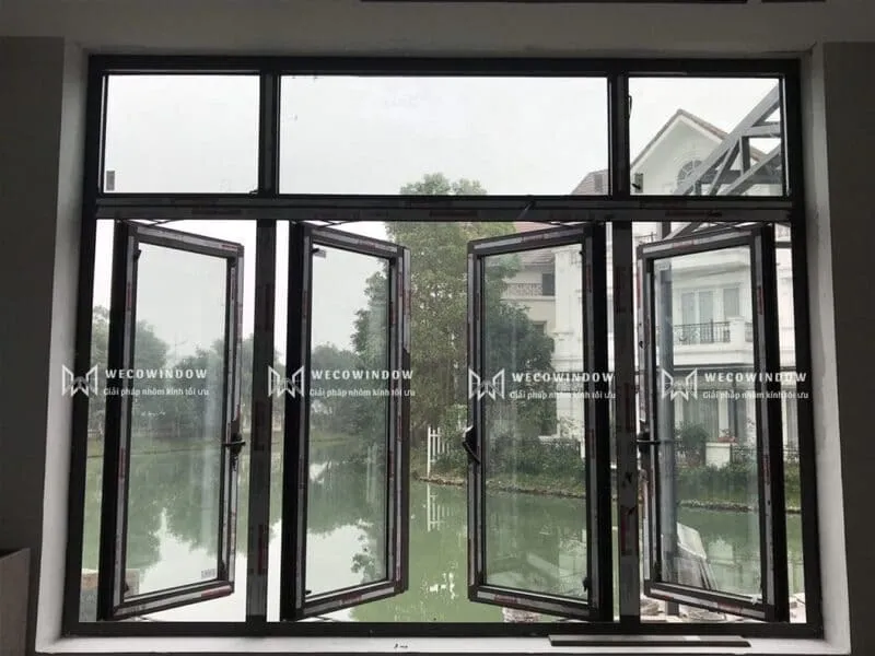Cửa sổ nhôm Xingfa 4 cÃ¡nh. 