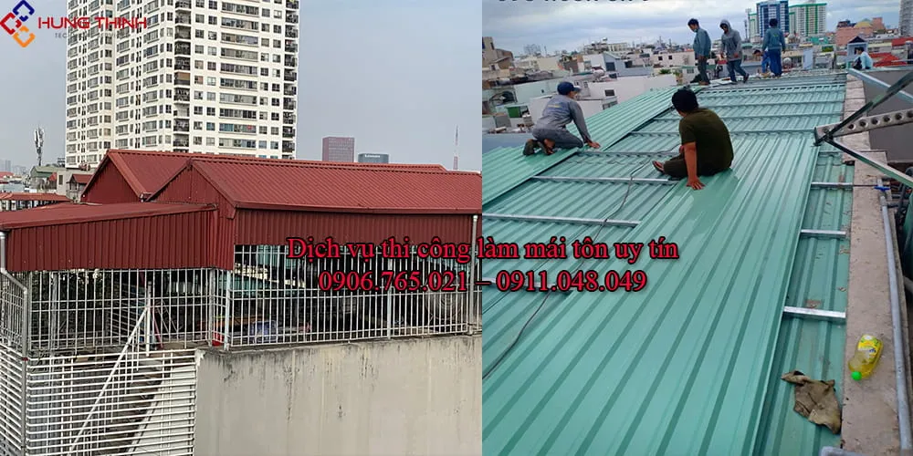 Đơn vị chuyên nghiệp cung cấp dịch vụ làm mái tôn