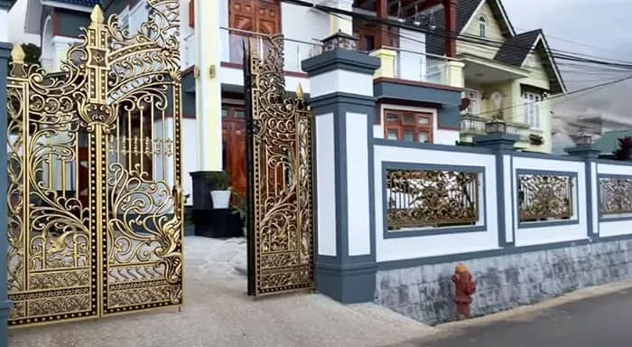 HÃ ng rÃ o biá»‡t thá»± Ä‘áº¹p tá»« há»£p kim nhÃ´m Ä‘Ãºc giÃ¡ trá»‹