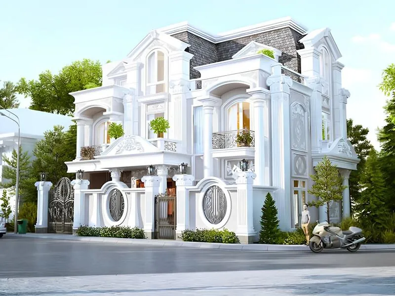 Hàng rào biệt thự kiểu Pháp