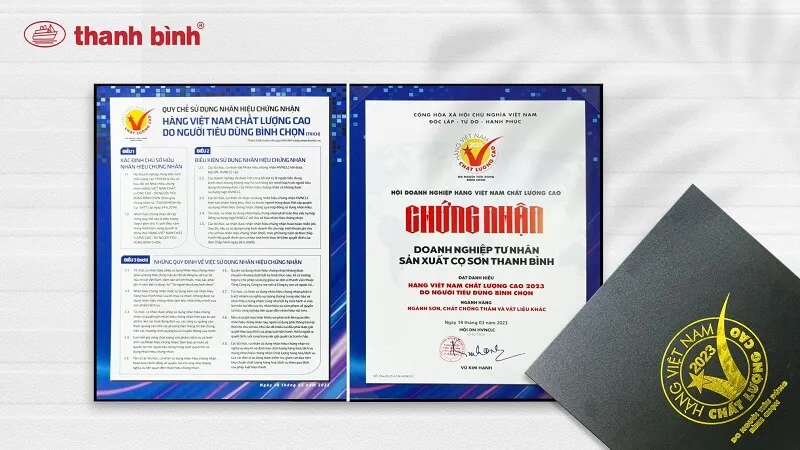 Biểu tượng chất lượng sản phẩm cọ sơn Thanh Bình