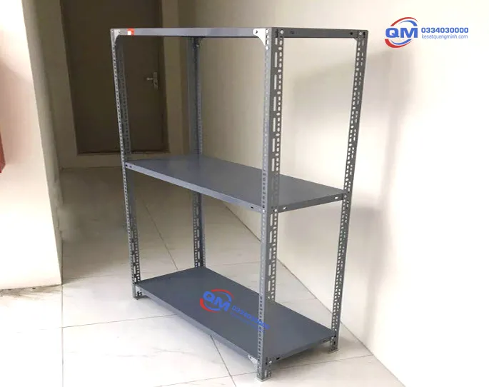 Kệ sắt V lỗ 3 tầng nhỏ gọn