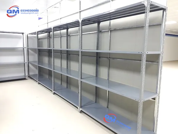 Kệ sắt V lỗ đa năng Quang Minh Tech