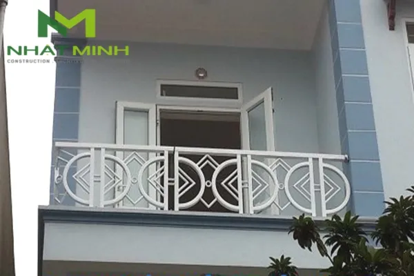 Lan can inox hoa văn nhẹ nhàng