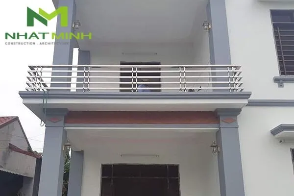 Lan can inox ban công đơn giản