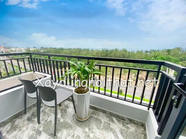 Lan can sắt sân thượng giúp ngắm cảnh thư giãn