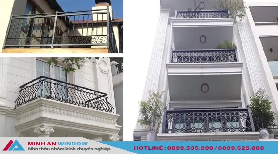 Minh An Window thi công trọn gói lan can sắt sơn tĩnh điện giá tốt