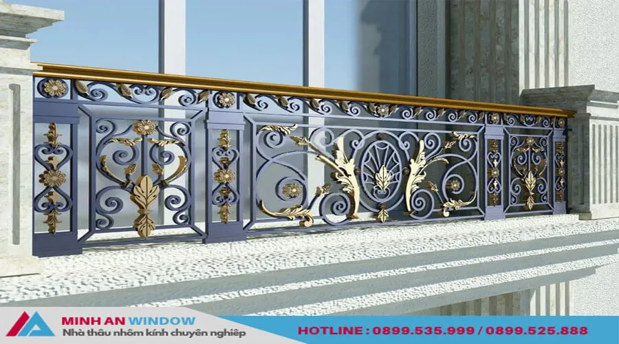 Minh An Window thi công trọn gói lan can sắt sơn tĩnh điện giá tốt