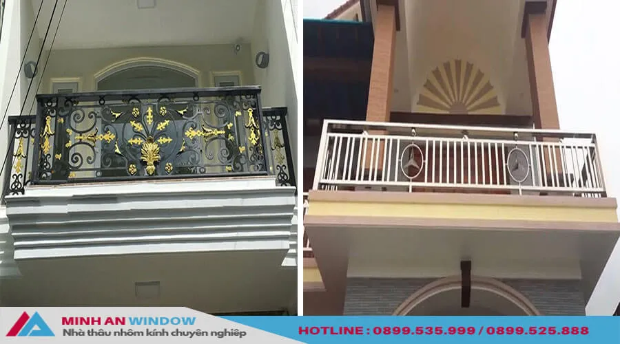 Minh An Window thi công trọn gói lan can sắt sơn tĩnh điện giá tốt