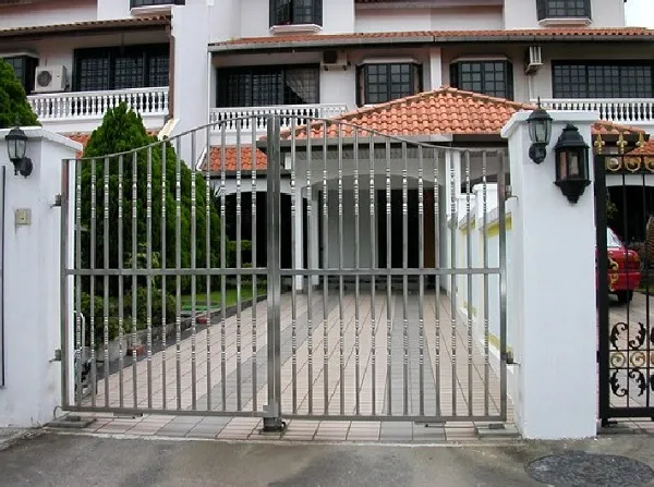 mẫu cổng inox 2 cánh đẹp