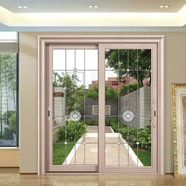 Thiết kế cửa đi 2 cánh nhôm Xingfa hệ 55 cho biệt thự