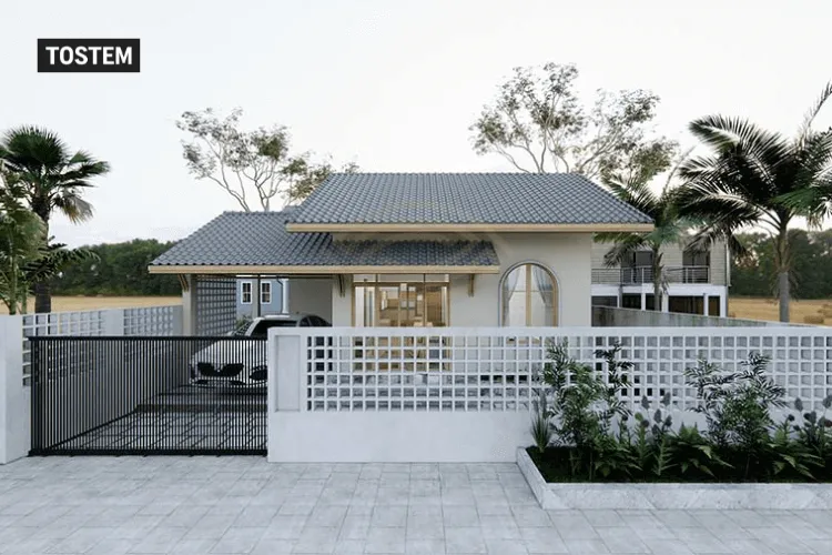 Những mẫu hàng rào đẹp cho nhà cấp 4