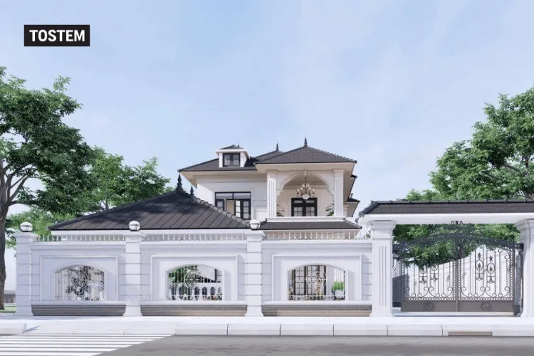 Mẫu tường rào đẹp hiện đại