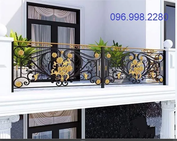 Mẫu lan can ban công sắt mỹ thuật đẹp nhất