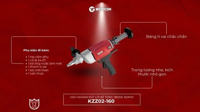 Máy khoan rút lõi bê tông DCK KZZ02-160