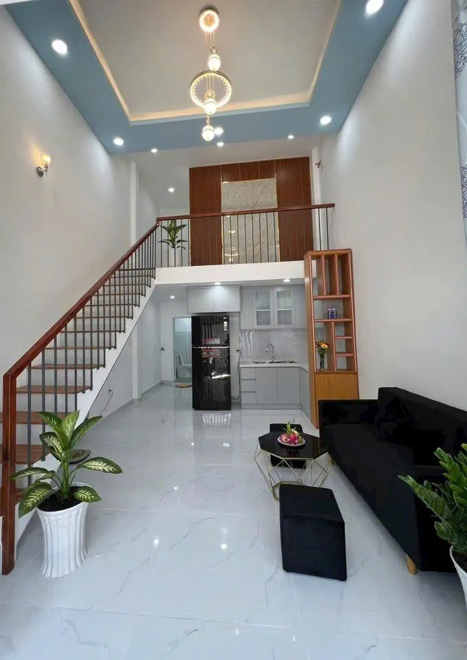 Cách bố trí nội thất phòng khách nhỏ 20m2 (3x6.5m) với sofa đơn