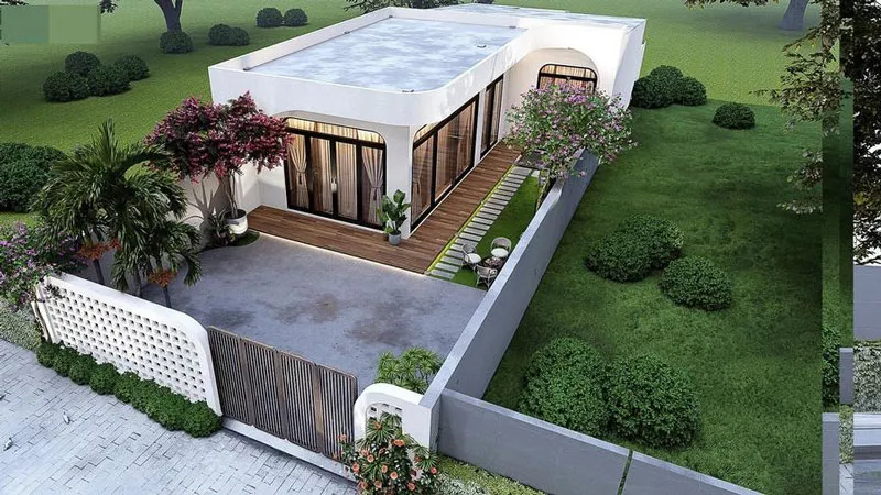 hàng rào đẹp nhà cấp 4